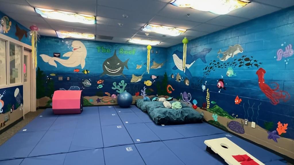 Ocean Adventure Calming Sensory Room - Water on Ceiling 