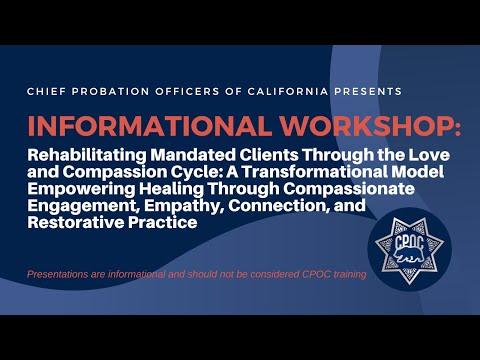 Informational Workshop: Street2Schools Rehabilitating Mandated Clients Through the Love and Compassion Cycle
