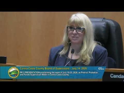 Contra Costa County Board of Supervisors Honor Probation Department