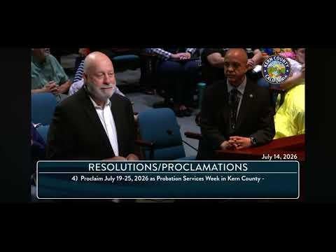Kern County Board of Supervisors Honor Probation Department