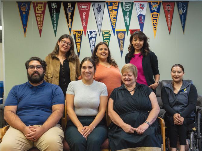 It takes a team to put on programs at Silver Star. It includes Julia Mendoza (back row, from left), Leticia Molinero, Annette Garcia (truancy abatement officer), Johnatan Portillo (front row, from left), Alexis Morales, Vicki Law and Brenda Almaraz.
Photo courtesy of Celia Jimenez