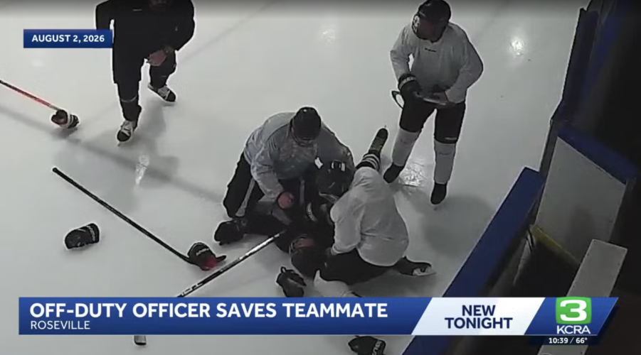Screenshots from KCRA footage