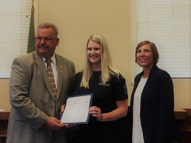 Deputy Probation Officer recognized for saving the life of a young man threatening suicide