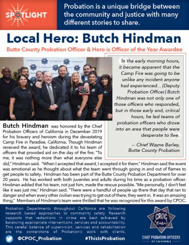 Butch Hindman and his team from Butte Probation & Chief Wayne Barley